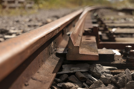 Stillgelegte Eisenbahngleise in Köln