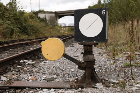 Stillgelegte Eisenbahngleise in Köln