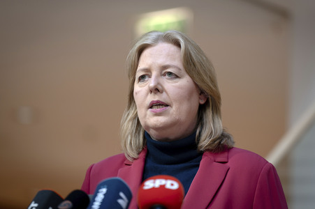 Pressestatement von Bärbel Bas in Berlin