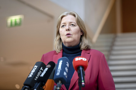 Pressestatement von Bärbel Bas in Berlin