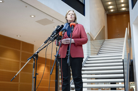 Pressestatement von Bärbel Bas in Berlin