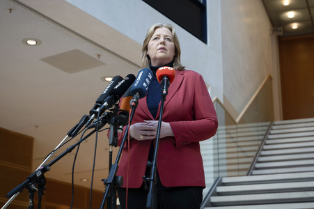 Pressestatement von Bärbel Bas in Berlin