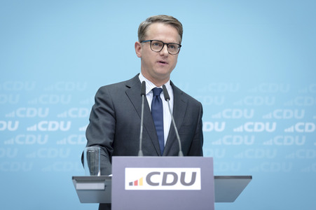 Pressekonferenz der CDU nach den Gremiensitzungen in Berlin