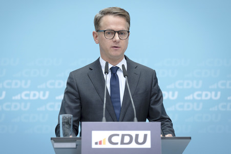 Pressekonferenz der CDU nach den Gremiensitzungen in Berlin