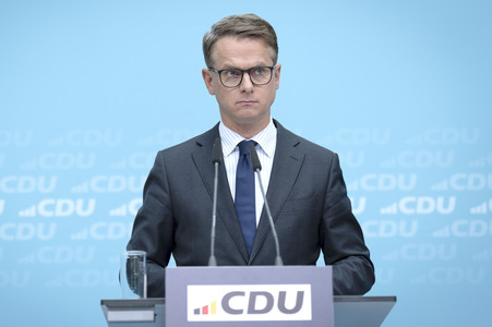 Pressekonferenz der CDU nach den Gremiensitzungen in Berlin