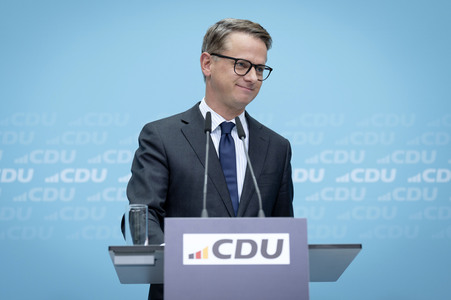 Pressekonferenz der CDU nach den Gremiensitzungen in Berlin