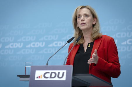 Pressekonferenz der CDU nach den Gremiensitzungen in Berlin