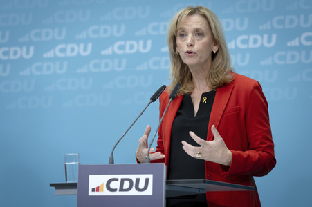 Pressekonferenz der CDU nach den Gremiensitzungen in Berlin