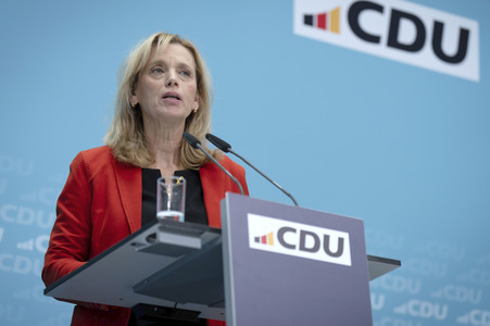 Pressekonferenz der CDU nach den Gremiensitzungen in Berlin