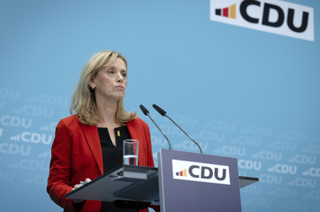 Pressekonferenz der CDU nach den Gremiensitzungen in Berlin