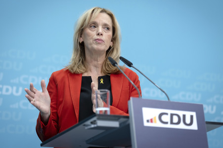 Pressekonferenz der CDU nach den Gremiensitzungen in Berlin