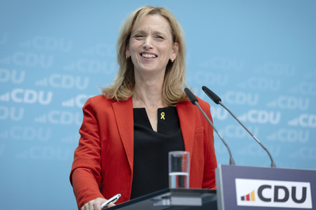 Pressekonferenz der CDU nach den Gremiensitzungen in Berlin