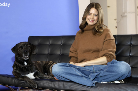 Fototermin mit Eva Padberg zum Welthundetag in Hamburg