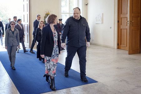 Begrüßung des ukrainischen Parlamentspräsidenten in Berlin
