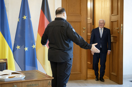 Begrüßung des ukrainischen Parlamentspräsidenten in Berlin