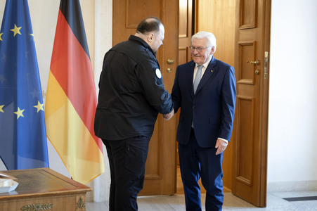 Begrüßung des ukrainischen Parlamentspräsidenten in Berlin