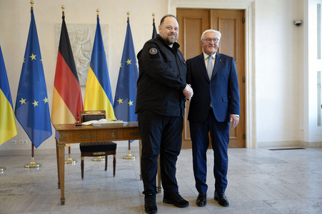 Begrüßung des ukrainischen Parlamentspräsidenten in Berlin