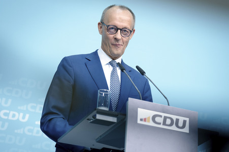 Pressekonferenz zu den Ergebnissen der Präsidiumsklausur mit dem Bundeskanzler und Parteivorsitzenden der CDU in Berlin