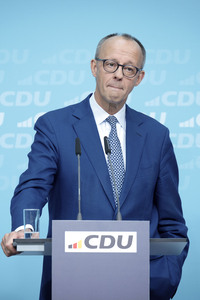 Pressekonferenz zu den Ergebnissen der Präsidiumsklausur mit dem Bundeskanzler und Parteivorsitzenden der CDU in Berlin