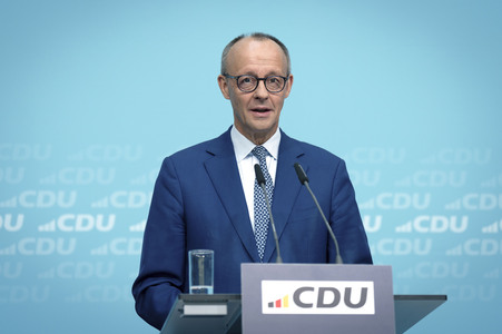 Pressekonferenz zu den Ergebnissen der Präsidiumsklausur mit dem Bundeskanzler und Parteivorsitzenden der CDU in Berlin