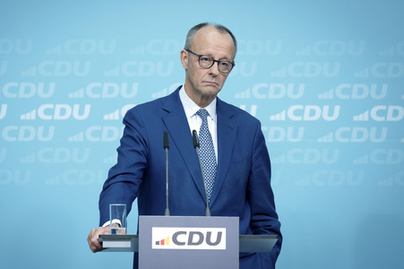 Pressekonferenz zu den Ergebnissen der Präsidiumsklausur mit dem Bundeskanzler und Parteivorsitzenden der CDU in Berlin