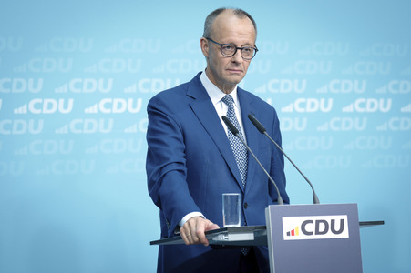 Pressekonferenz zu den Ergebnissen der Präsidiumsklausur mit dem Bundeskanzler und Parteivorsitzenden der CDU in Berlin