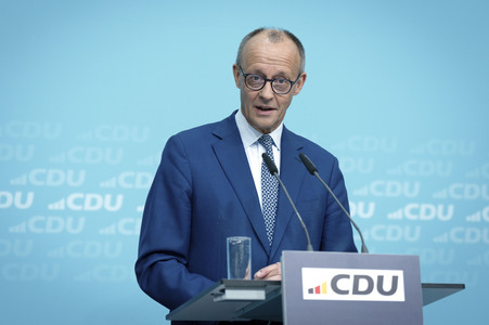 Pressekonferenz zu den Ergebnissen der Präsidiumsklausur mit dem Bundeskanzler und Parteivorsitzenden der CDU in Berlin