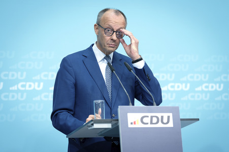 Pressekonferenz zu den Ergebnissen der Präsidiumsklausur mit dem Bundeskanzler und Parteivorsitzenden der CDU in Berlin