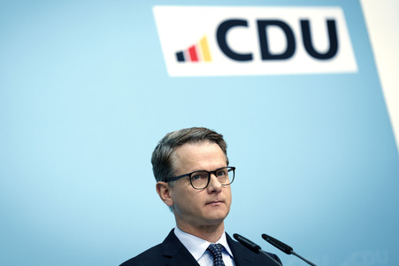 Pressekonferenz zu den Ergebnissen der Präsidiumsklausur mit dem Bundeskanzler und Parteivorsitzenden der CDU in Berlin