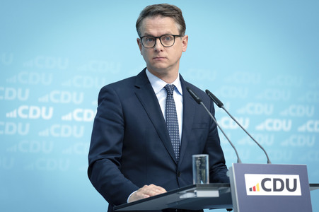 Pressekonferenz zu den Ergebnissen der Präsidiumsklausur mit dem Bundeskanzler und Parteivorsitzenden der CDU in Berlin