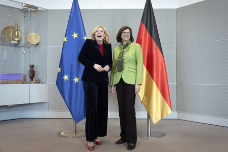 Empfang zum Gespräch zwischen der Bundestagspräsidentin und der Präsidentin des Bayerischen Landtags in Berlin