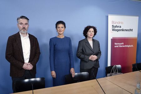 Pressekonferenz des BSW in Berlin
