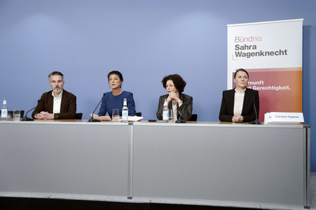 Pressekonferenz des BSW in Berlin