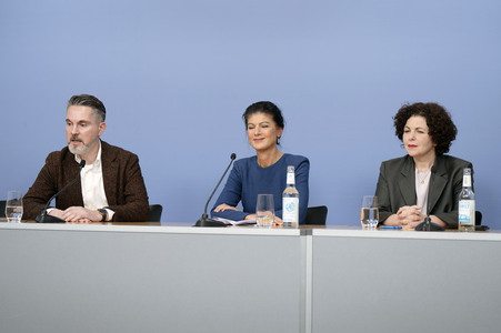 Pressekonferenz des BSW in Berlin