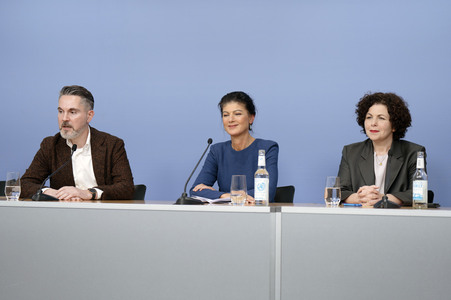 Pressekonferenz des BSW in Berlin