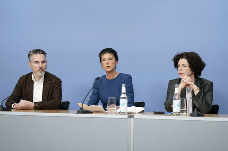 Pressekonferenz des BSW in Berlin