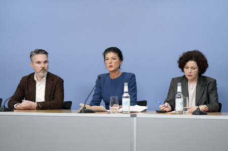 Pressekonferenz des BSW in Berlin