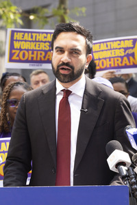 Wahlkampf vom Zohran Mamdani in New York