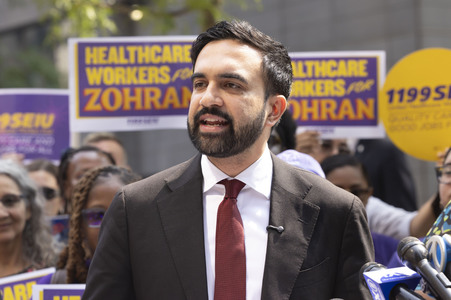 Wahlkampf vom Zohran Mamdani in New York