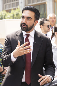 Wahlkampf vom Zohran Mamdani in New York