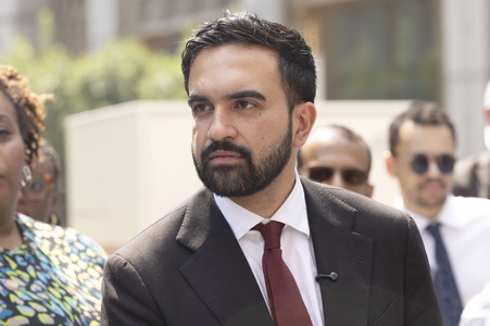 Wahlkampf vom Zohran Mamdani in New York