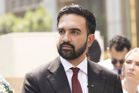 Wahlkampf vom Zohran Mamdani in New York