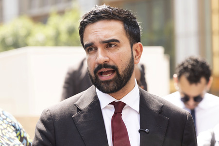 Wahlkampf vom Zohran Mamdani in New York