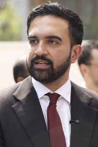 Wahlkampf vom Zohran Mamdani in New York