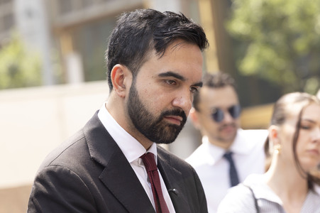 Wahlkampf vom Zohran Mamdani in New York