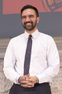 Wahlkampf vom Zohran Mamdani in New York