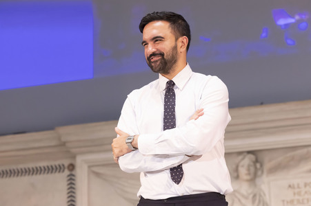 Wahlkampf vom Zohran Mamdani in New York