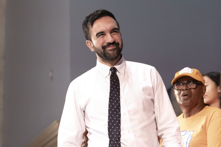 Wahlkampf vom Zohran Mamdani in New York