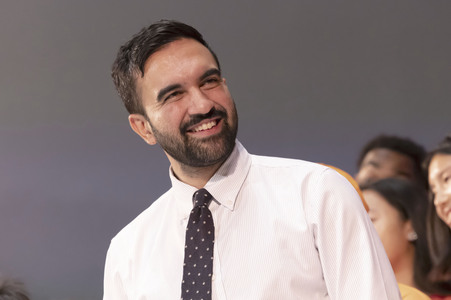 Wahlkampf vom Zohran Mamdani in New York