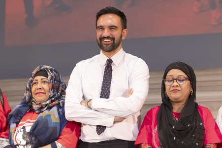 Wahlkampf vom Zohran Mamdani in New York